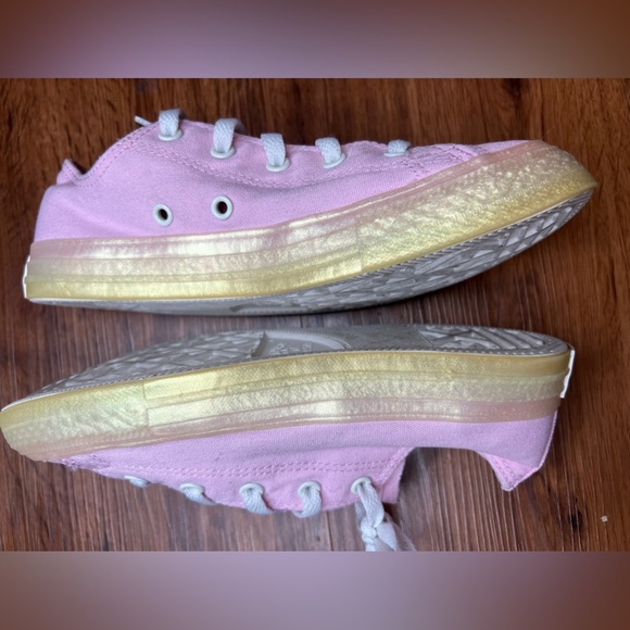 Converse CTAS Ox Cherry Blossom Pink Low Top Canvas Sneakers Girls Size 4 New - Picture 6 of 7